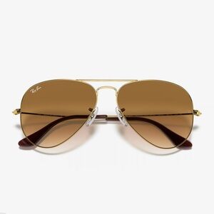 Ray-Ban Gold Aviator Sunglasses